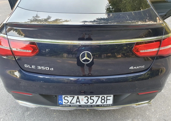 Mercedes-Benz GLE cena 225000 przebieg: 190000, rok produkcji 2019 z Zawiercie małe 436
